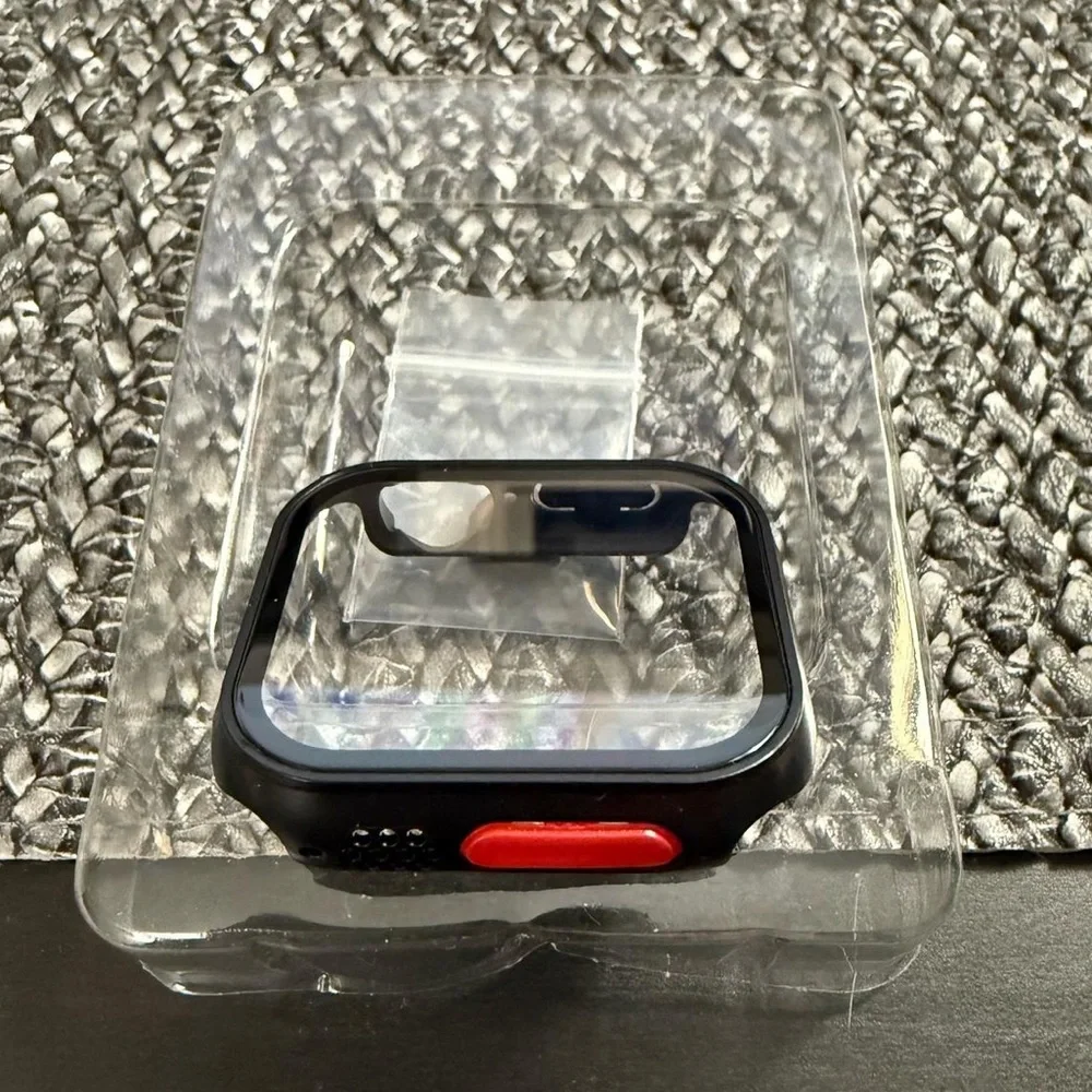 Spigen Rugged Apple watch protective case and 3 extra cases with tempered glass